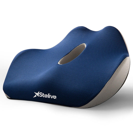 Comfort Plus | Memory Foam Seat Cushion with Activated Charcoal | Ergonomic Design for Back Pain Relief 1