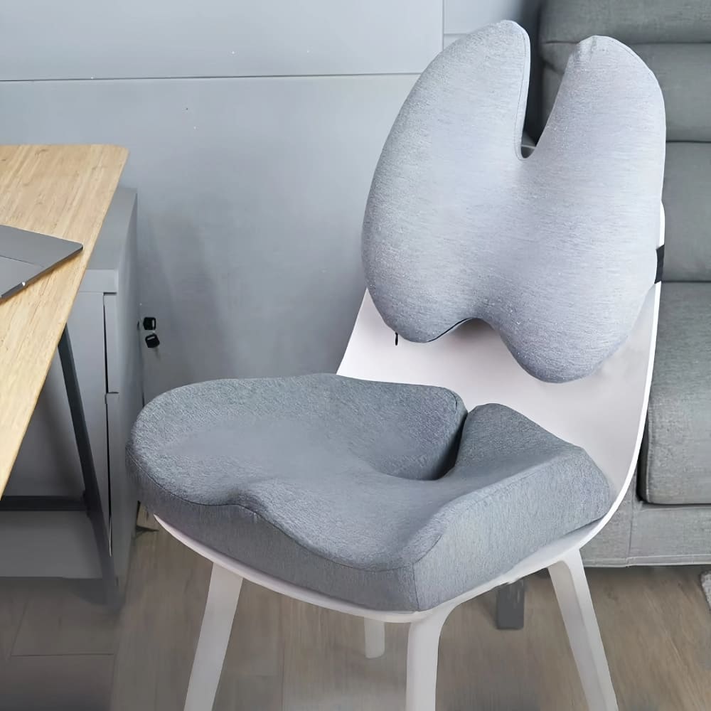 Comfort Set | Orthopedic Seat & Back Cushion with Ergonomic Design | Premium Memory Foam for All-Day Pain Relief 8