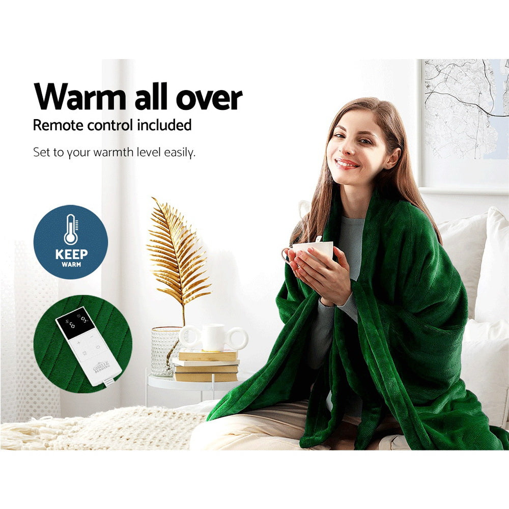 Cozy Comfort | Electric Throw Blanket with Adjustable Heat Settings | Soft Fleece for All-Season Warmth 5