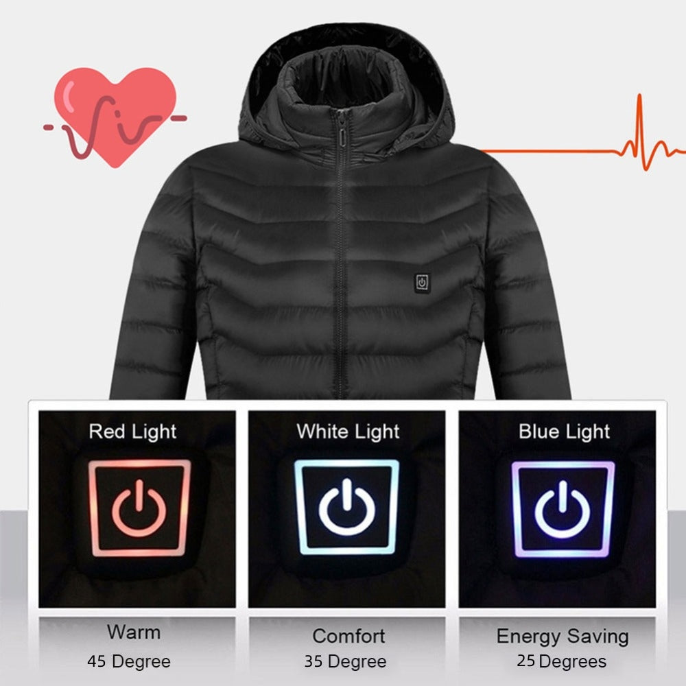 Heated Jacket | USB-Powered Winter Coat with Adjustable Heat Settings | Lightweight & Weather-Resistant for Ultimate Comfort 8