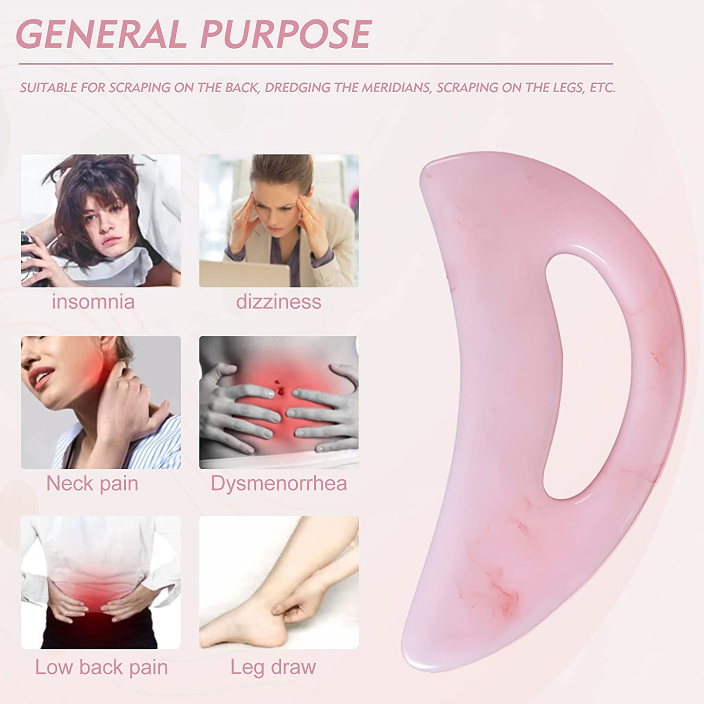 Holistic Wellness | Gua Sha Body Massager with Ergonomic Design | Enhance Relaxation and Skin Health 2
