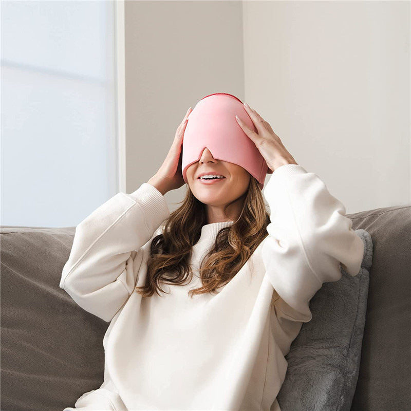 Migraine Relief Cap | Hot Cold Therapy Head Wrap for Fast Pain Relief | Comfortable Fit for Instant Alleviation 8