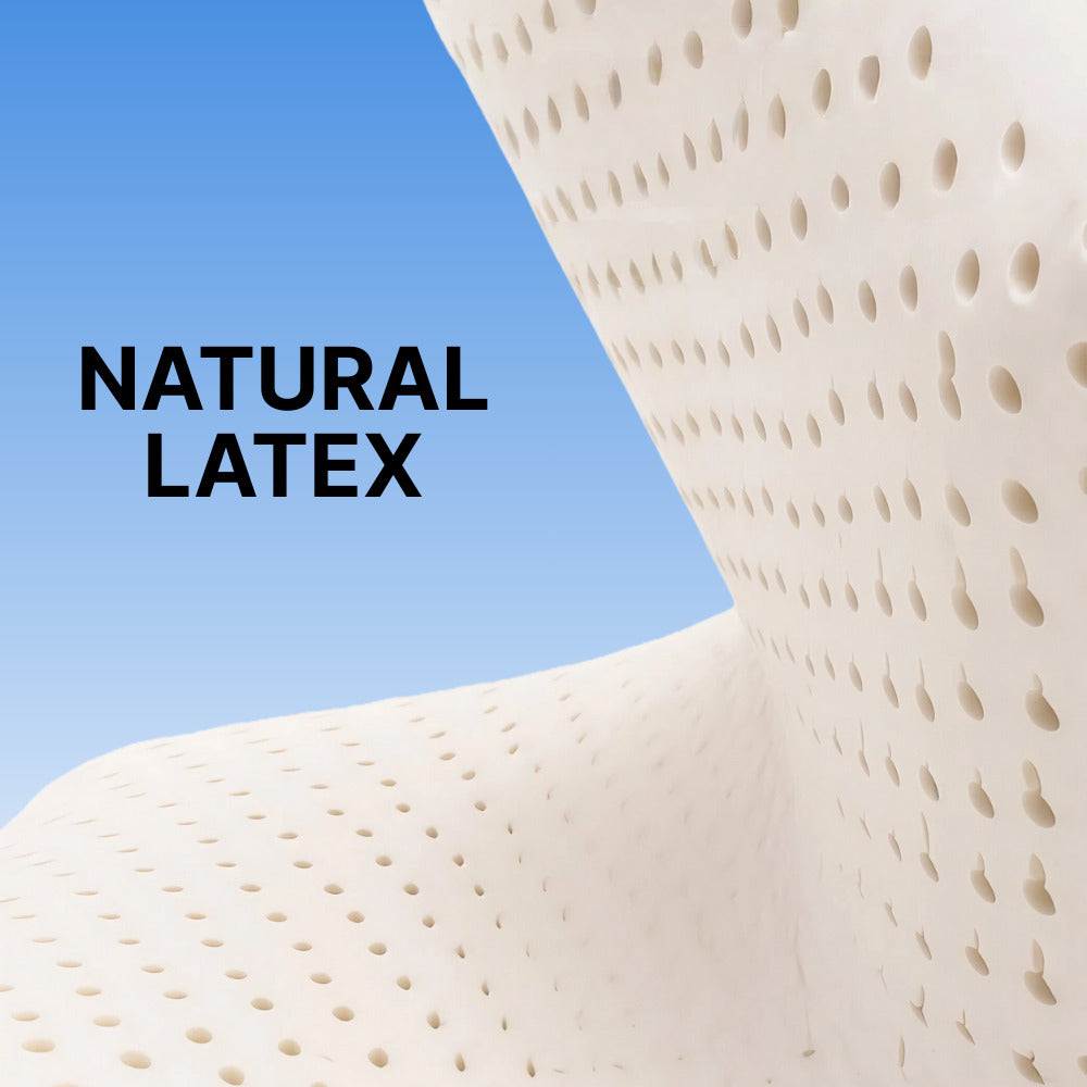Natural Latex Pillow | Ergonomic Design with Ventilated Support | Ideal for Side Sleepers' Shoulder Relief 7
