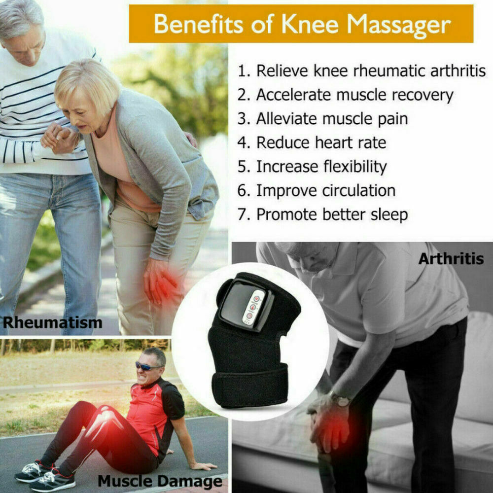 Rechargeable Knee Massager with Adjustable Heat & Vibration | Cordless Relief for Arthritis Pain 7