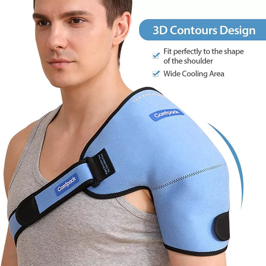 Shoulder Ice Pack | 3D Design for Hot & Cold Therapy | Adjustable Straps for Pain Relief 1