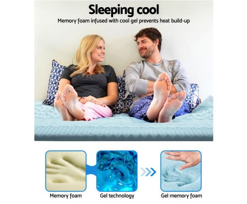 7-Zone Memory Foam Mattress Topper with Cooling Technology | Enhanced Comfort for Restful Sleep 4