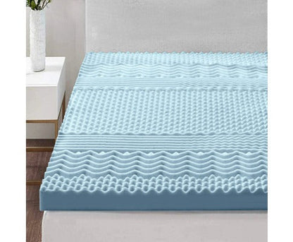 7-Zone Memory Foam Mattress Topper with Cooling Technology | Enhanced Comfort for Restful Sleep 5