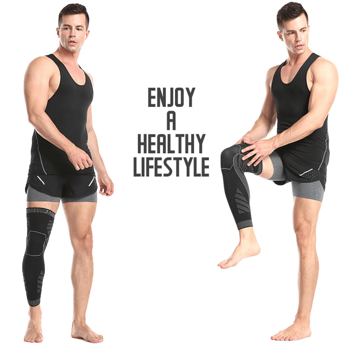 Active Support | Leg Compression Sleeve with Adjustable Straps | Enhanced Circulation for Injury Prevention 4