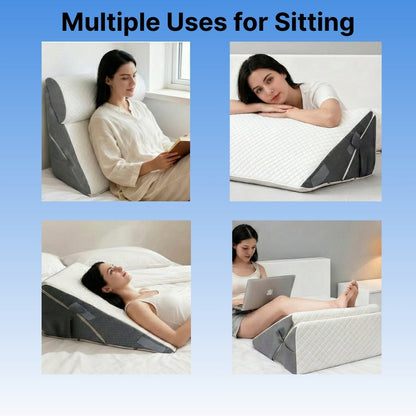 Adjustable Wedge Pillow for Acid Reflux Relief with 3-Piece Design | Premium Memory Foam for Comfort and Recovery 1