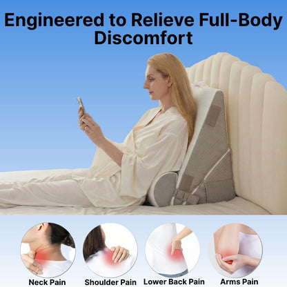 Adjustable Wedge Pillow for Acid Reflux Relief with 3-Piece Design | Premium Memory Foam for Comfort and Recovery 4