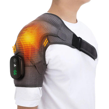Advanced Heating Shoulder Brace | Compression Therapy with Vibration for Pain Relief 0