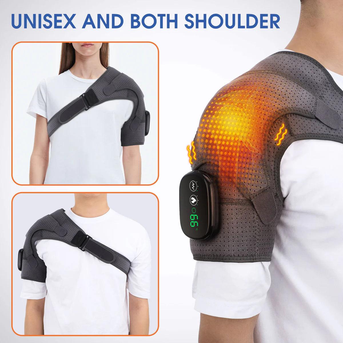 Advanced Heating Shoulder Brace | Compression Therapy with Vibration for Pain Relief 5