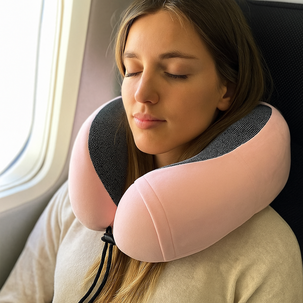 AirRest | Memory Foam Travel Pillow with Ergonomic Design | Ultimate Comfort for Travel 10