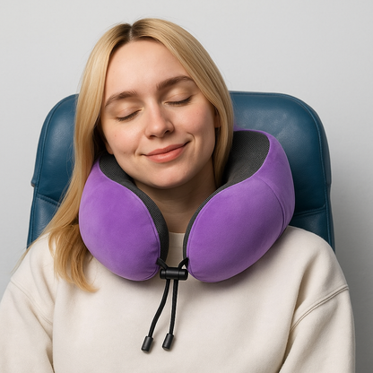 AirRest | Memory Foam Travel Pillow with Ergonomic Design | Ultimate Comfort for Travel 13