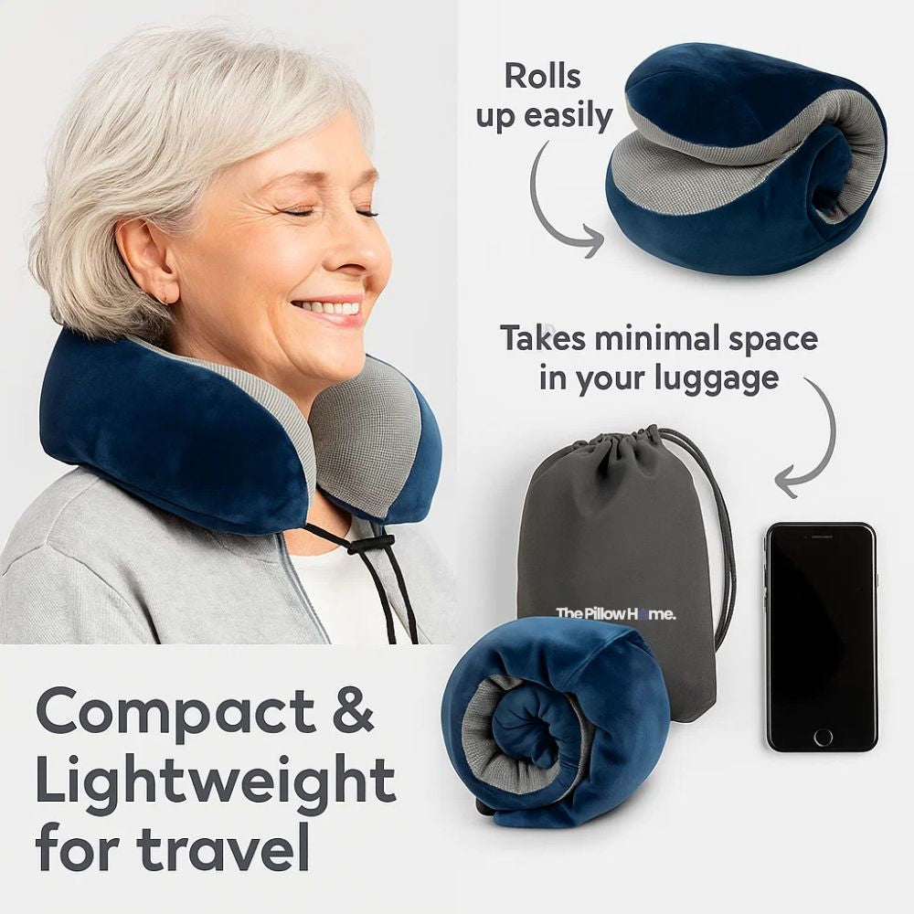 AirRest | Memory Foam Travel Pillow with Ergonomic Design | Ultimate Comfort for Travel 2