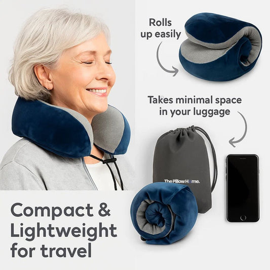AirRest | Memory Foam Travel Pillow with Ergonomic Design | Ultimate Comfort for Travel 2