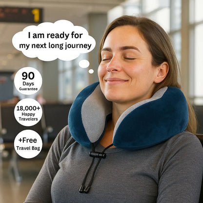 AirRest | Memory Foam Travel Pillow with Ergonomic Design | Ultimate Comfort for Travel 5