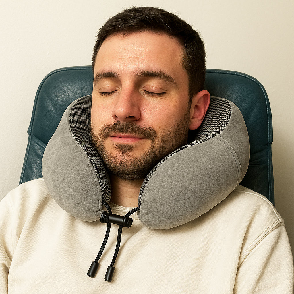AirRest | Memory Foam Travel Pillow with Ergonomic Design | Ultimate Comfort for Travel 9