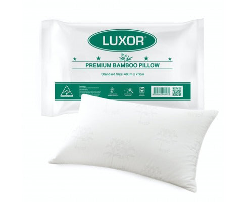 Bamboo Cooling Pillow | Eco-Friendly Twin Pack with Natural Cooling Sensation | Breathable Comfort for Restful Sleep 0