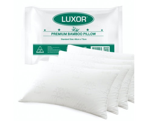 Bamboo Cooling Pillow | Eco-Friendly Twin Pack with Natural Cooling Sensation | Breathable Comfort for Restful Sleep 2