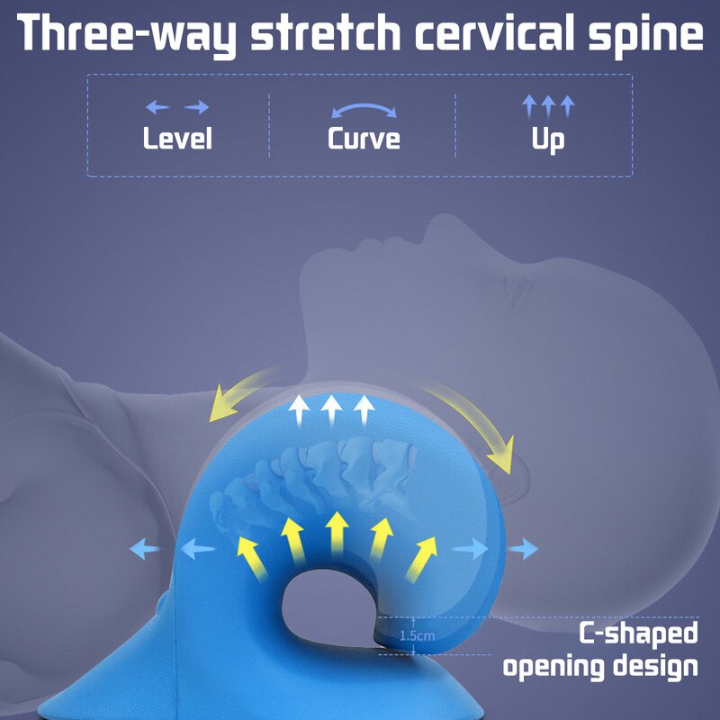Cervical Comfort | Neck Stretcher with 12 Acupressure Nodes | Ergonomic Design for Instant Tension Relief 3