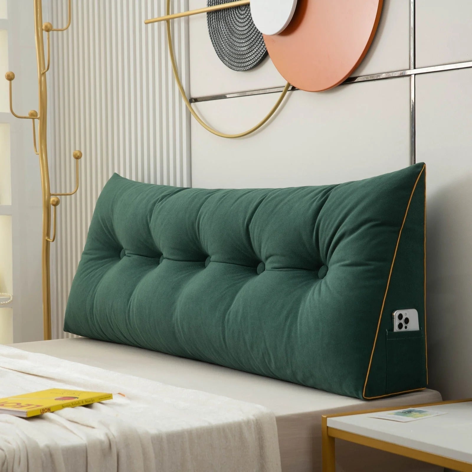 Chic Collection | Wedge Pillow with Ergonomic Support | Removable Cover for Back & Neck Relief 1