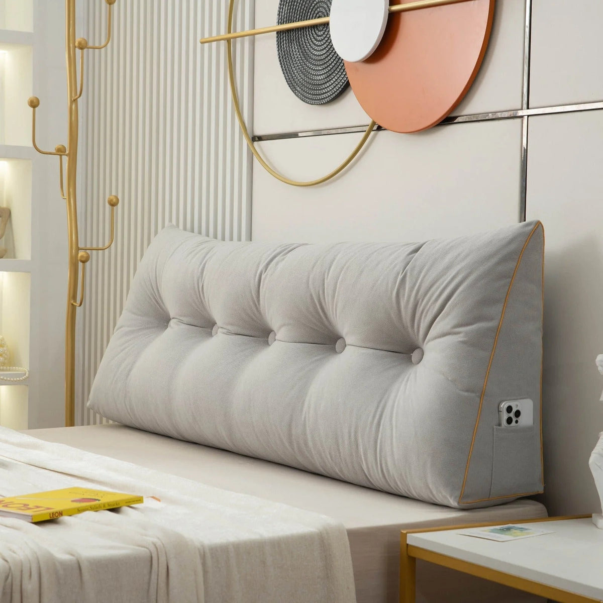 Chic Collection | Wedge Pillow with Ergonomic Support | Removable Cover for Back & Neck Relief 3