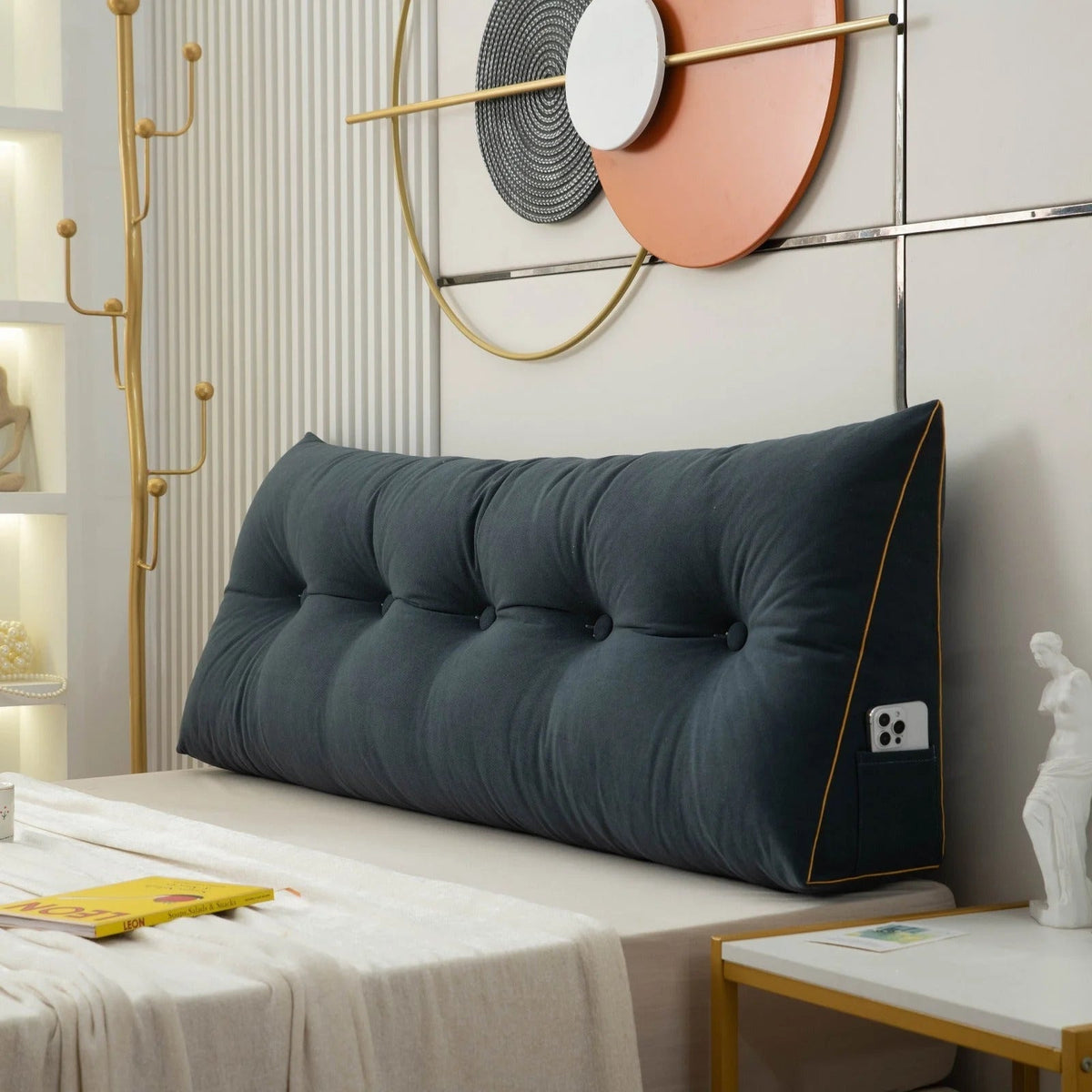 Chic Collection | Wedge Pillow with Ergonomic Support | Removable Cover for Back & Neck Relief 8