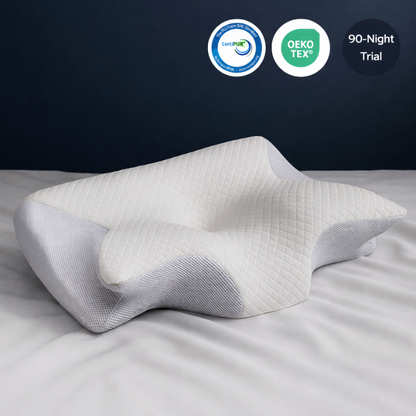 ComfortEase | Ergonomic Pillow with Memory Foam & Butterfly Design | Ideal Support for Side Sleepers and Neck Pain Relief 5