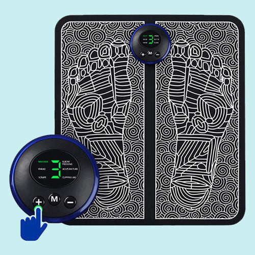 ComfortWave | EMS Foot Massager Mat with 6 Modes & 9 Intensity Levels | Portable Relief for Tired Feet 1