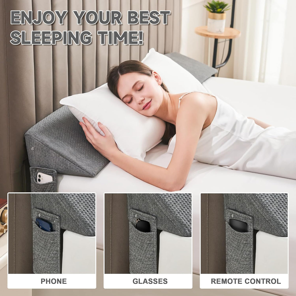 ComfortWedge | Gap Filler Pillow with Elevated Support | Versatile Design for Enhanced Sleep Comfort 6