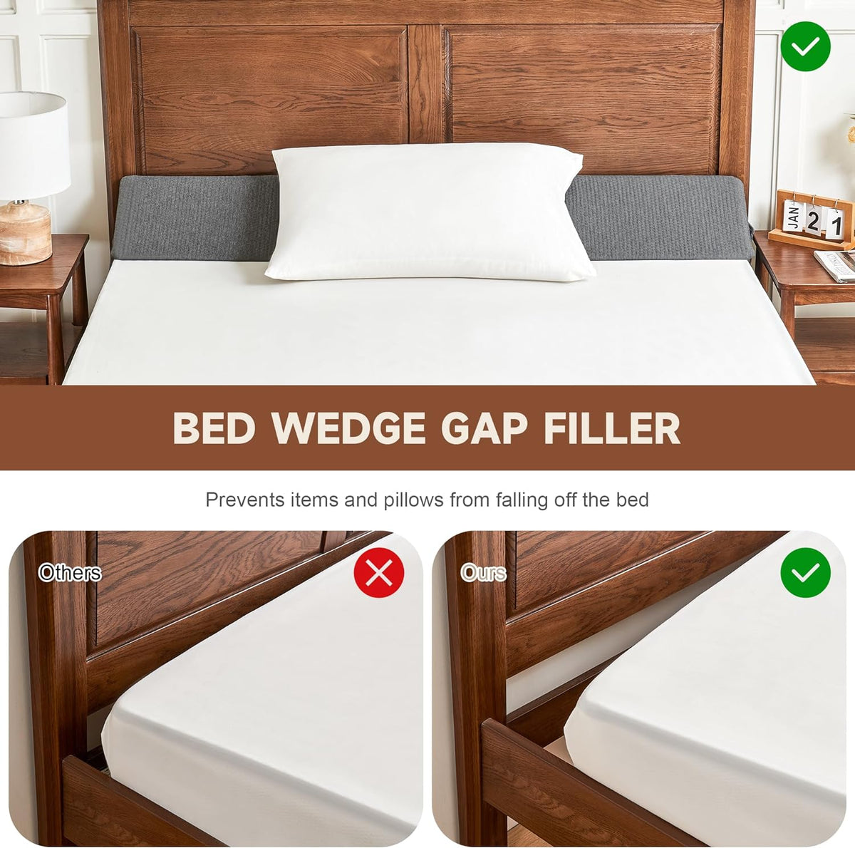 ComfortWedge | Gap Filler Pillow with Elevated Support | Versatile Design for Enhanced Sleep Comfort 7