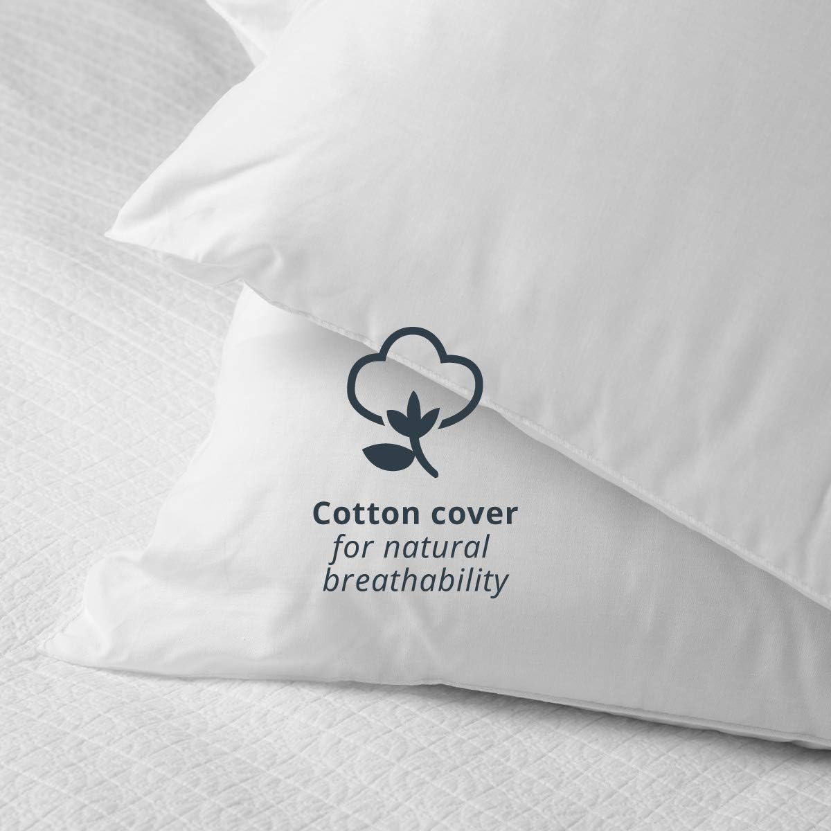 Comfort Cub | Kids Pillow with Ultra-Soft Cotton Cover & Anti-Microbial Protection | Low Profile Design for Sweet Dreams 1