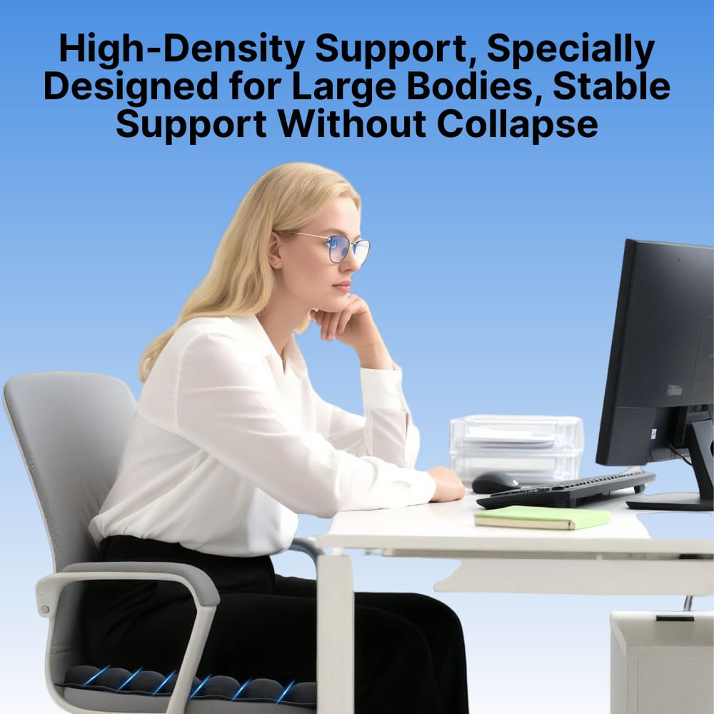 Comfort Cushion | 3D Air Cell Inflatable Seat Cushion with Custom Firmness | Portable Design for Travel and Office 2