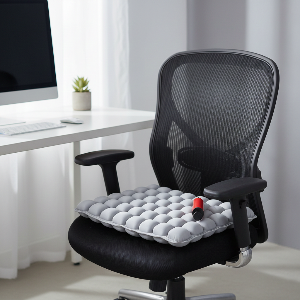 Comfort Cushion | 3D Air Cell Inflatable Seat Cushion with Custom Firmness | Portable Design for Travel and Office 7