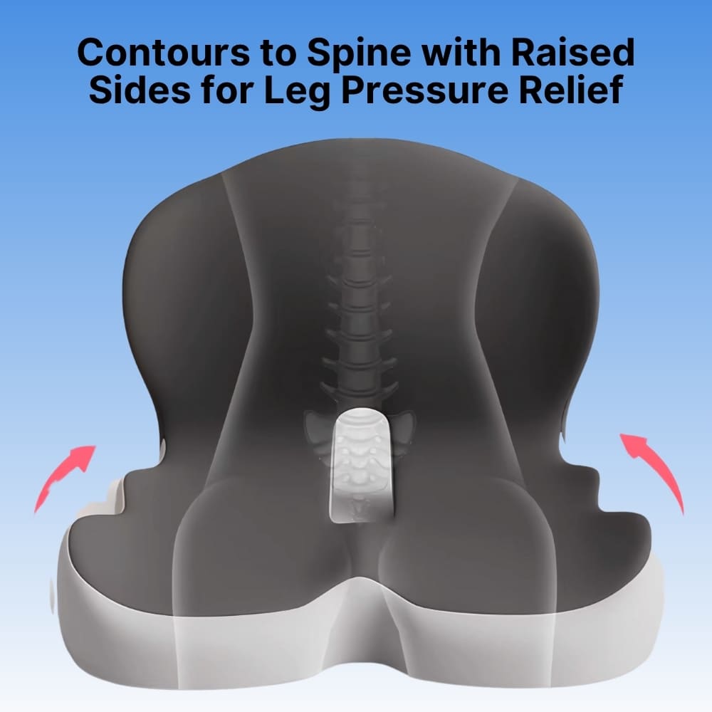 Comfort Cushion | Orthopedic Seat Cushion with Memory Foam | Ergonomic Design for All-Day Support 4