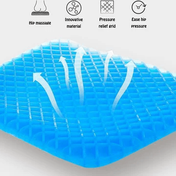 Comfort Gel Collection | Seat Cushion with Honeycomb Design | Breathable Support for Long Sitting Relief 2