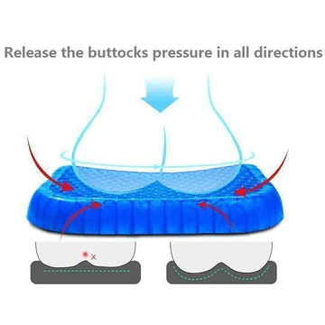 Comfort Gel Collection | Seat Cushion with Honeycomb Design | Breathable Support for Long Sitting Relief 5