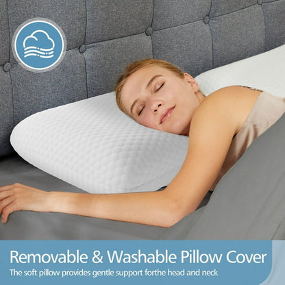 Comfort Pillow | Best Pillow for Side Sleepers with Dual-Memory Foam | Ergonomic Support for Neck Pain Relief 6