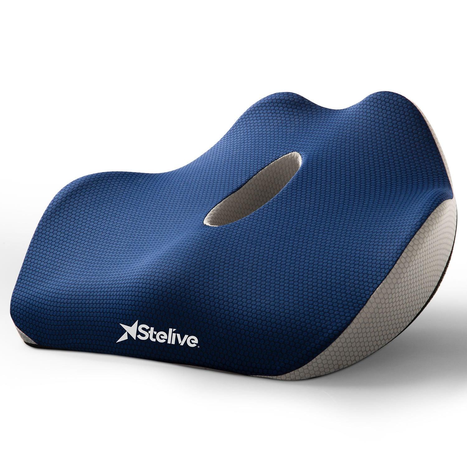 Comfort Plus | Memory Foam Seat Cushion with Activated Charcoal | Ergonomic Design for Back Pain Relief 1