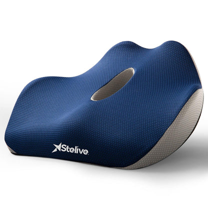 Comfort Plus | Memory Foam Seat Cushion with Activated Charcoal | Ergonomic Design for Back Pain Relief 1