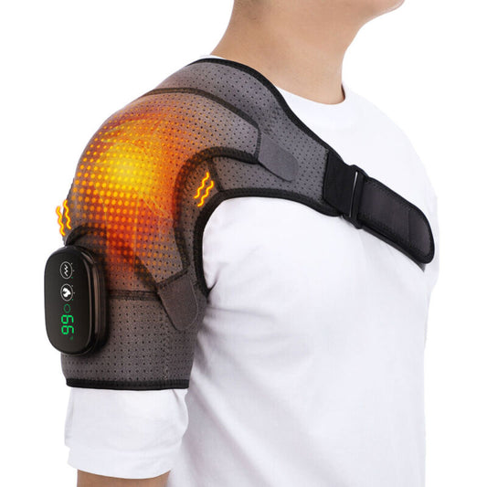 Comfort Plus | Shoulder Brace with Heated Compression & Vibration | Support for Pain Relief and Recovery 0