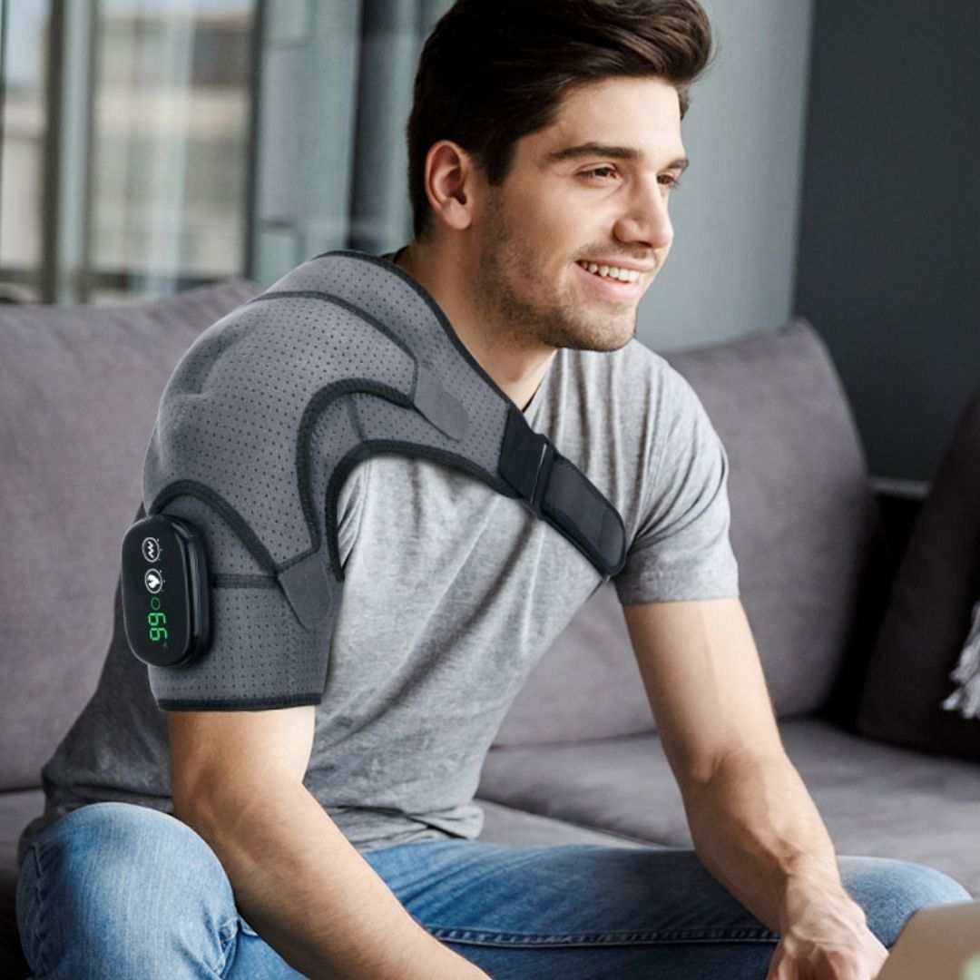 Comfort Plus | Shoulder Brace with Heated Compression & Vibration | Support for Pain Relief and Recovery 4