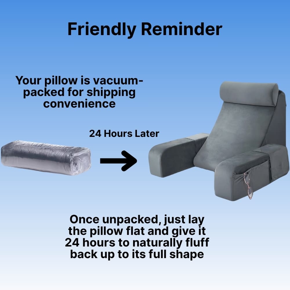 Comfort Rest | Lumbar Support Pillow with Ergonomic Design & Detachable Features | Ideal for Sitting Up in Bed 5