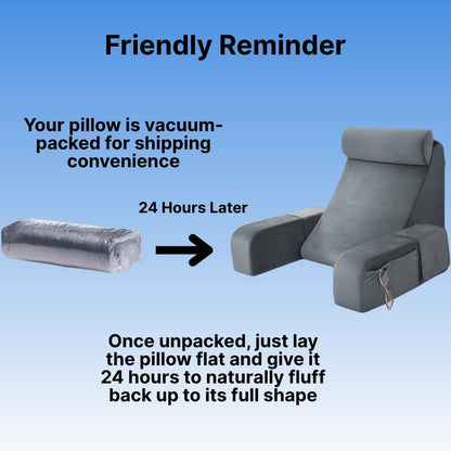 Comfort Rest | Lumbar Support Pillow with Ergonomic Design & Detachable Features | Ideal for Sitting Up in Bed 5