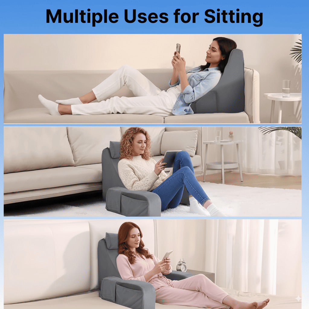 Comfort Rest | Lumbar Support Pillow with Ergonomic Design & Detachable Features | Ideal for Sitting Up in Bed 6