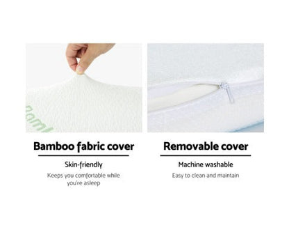Comfort Rest | Memory Foam Pillow with Cooling Gel Layer | Contour Design for Neck Pain Relief 3