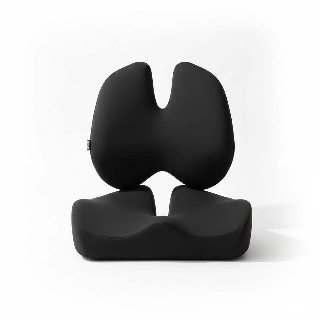 Comfort Set | Orthopedic Seat & Back Cushion with Ergonomic Design | Premium Memory Foam for All-Day Pain Relief 0