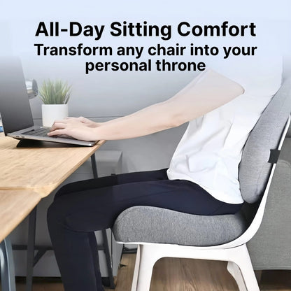 Comfort Set | Orthopedic Seat & Back Cushion with Ergonomic Design | Premium Memory Foam for All-Day Pain Relief 2