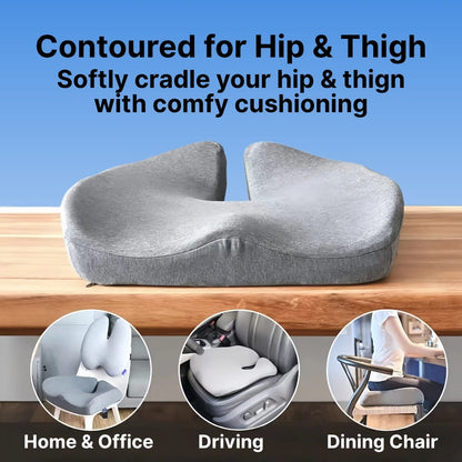 Comfort Set | Orthopedic Seat & Back Cushion with Ergonomic Design | Premium Memory Foam for All-Day Pain Relief 3